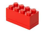 Конструктор LEGO Пластиковий міні-кубик для зберігання 8, червоний 5  деталей (40121730)